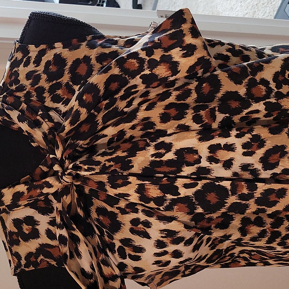 Leopard print blouse